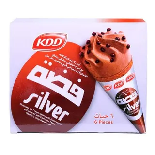 كي دي دي آيس كريم كون سيلفر