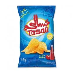 تسالي رقائق بطاطس كاتشب