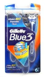 Gillette Blue 3 Chromium Coated Disposable Razors