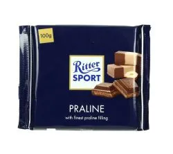 Ritter Sport Praline Milk Chocolate Wit 
