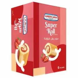 أمريكانا سوبر كيك رول بالفراولة