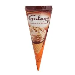 Galaxy Hazelnut & Chocolate Ice Cream Cone 110ml