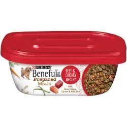 Purina Beneful Prepared Meals Beef & Chicken Medley Dog Food