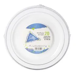 Sultan White Round 19Cm Plastic Plates