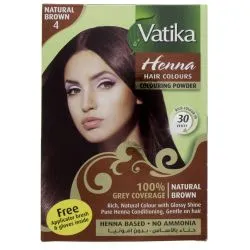 Vatika Henna Hair Colors Powder Natural Brown 4 