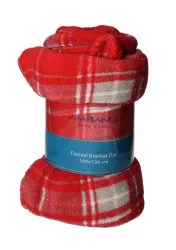 Ambiance Flannel Red Blanket