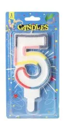 Total Care No.5 Birthday Candle 