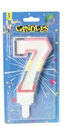 Total Care No.7 Birthday Candle 