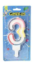 Total Care No.3 Birthday Candle 