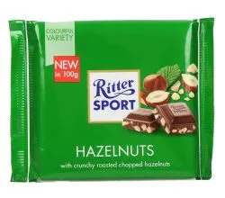 Ritter Sport Milk Chocolate With Chopped Hazelnuts