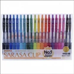 Zebra Sarasa Clip Gel Ink 0.7mm Pen Set
