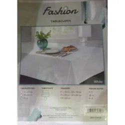 Fashion Linen White Table Cloth
