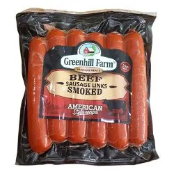 greenhill Farm Beef Smoked Sausage Links