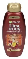 Garnier Ultra Doux Hammam Zeit Infused Shampoo with Healing Castor & Almond Oil for Weak & Falling Hair