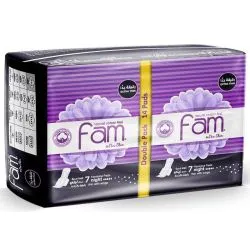 Fam Extra Thin Night Feminine Pads