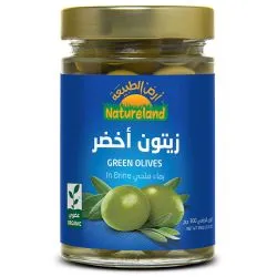 Natureland Organic Green Olives In Brine