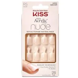 Kiss Natural Look Acrylic Nude French Nails