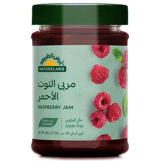 أرض الطبيعة مربى التوت الأحمر العضوي