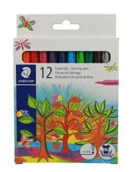 Staedtler 12 Colors Fiber Tip Pen Set