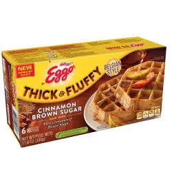 Kellogg's Eggo Thick and Fluffy Cinnamon Brown Sugar Waffles