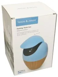Tessie & Jessie Desktop Trash Can