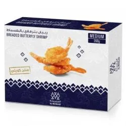 Al Messilah Breaded Butterfly Medium Shrimps 350g