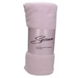 Selena Solid Polar Fleece Blanket