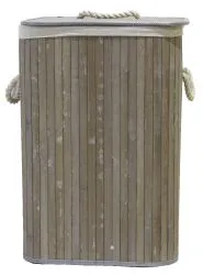 Tony Basket Rectangular Bamboo Laundry Basket