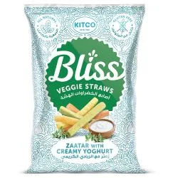 Kitco Bliss Veggie Straws With Zaatar With Creamy Yoghurt