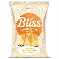 Kitco Bliss Lemon & Black Pepper Lentil Chips