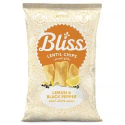 Kitco Bliss Lemon & Black Pepper Lentil Chips