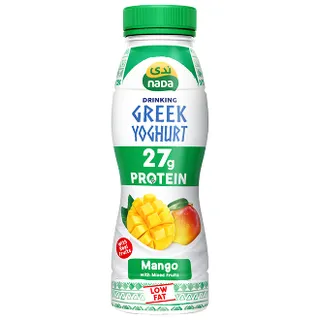 Nada Drinking Greek Yoghurt
