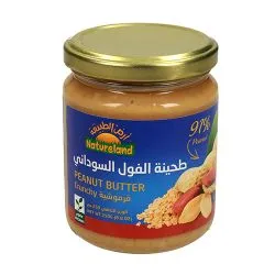 أرض الطبيعة زبدة الفول السوداني المقرمشة