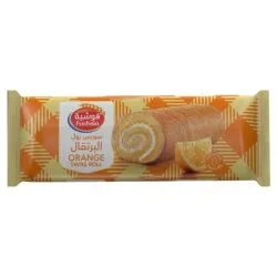 Fuchsia Orange Swiss Roll