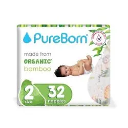 Pureborn Diaper Size 2 (3-6 Kg)