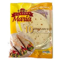 Cantina Maria Flour Tortillas Plain Soft Mini