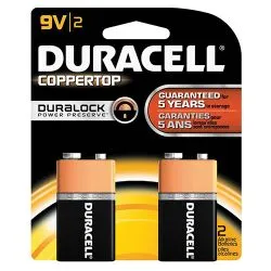 Duracell 9.V Copper Top Battery