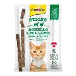 GimCat Sticks Lamb & Poultry Cat Treat Pack of 4
