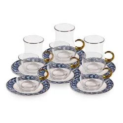 Koufe Tea Cup Set Of 12 Pieces