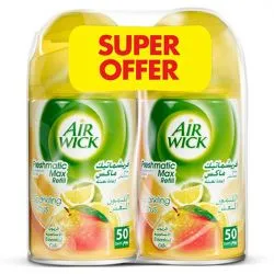 Air Wick Automatic Sparkling Citrus Scent Air Freshener Spray Refill 2x250ml