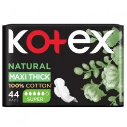 Kotex Natural Maxi Thick Cotton Super Pads