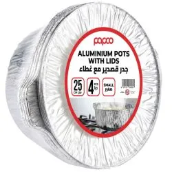 Papco Aluminum Pot With Lid 25 cm