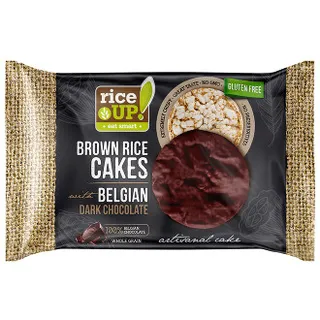 Rice Up Brown Rice Cakes Belgian Dark Chocolate