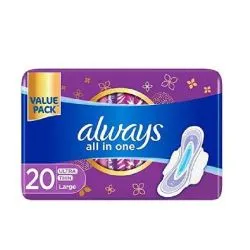 Always All In One Ultra Thin Sanitary Pads Large
