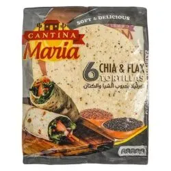 Cantina Maria Chia & Flax Seed Tortilla Wraps