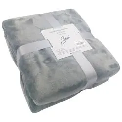 Selena Sherpa Blanket Grey