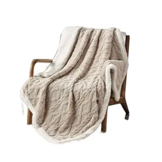 Selena Sherpa Blanket Beige
