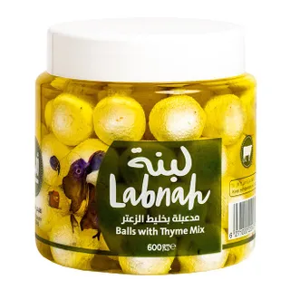 مزارع الياسمين كرات لبنة مع خليط الزعتر