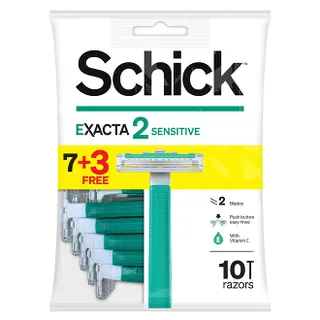 Exacta 2 Men Sensitive Green 7+3 Free