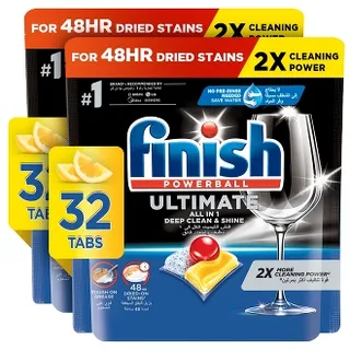 فينيش ألتيميت ديش واشر تابلتس، ليمون سباركل سينت، 2X More Cleaning Power